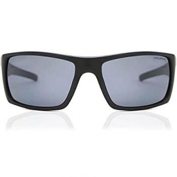 Dirty Dog 53374 Satin Black Primp Wrap Sunglasses Polarised Golf, Cycling, Runn