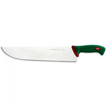 Cuchillo de Cocina Sanelli Premana Profesional 36 cm, Acero Inoxidable, Mango Antideslizante, Verde/Rojo