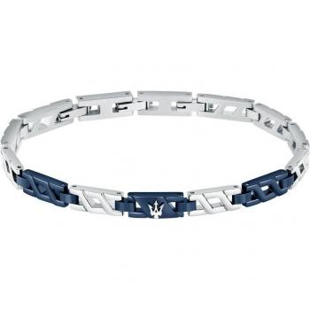 Pulsera Varis de acero plateada con detalles elegantes