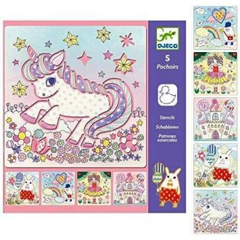 DJECO Juego educativo, 5 Plantillas Kawaïland