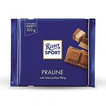 Chocolate Ritter Sport con Relleno de Nugat y Praliné - 100 g