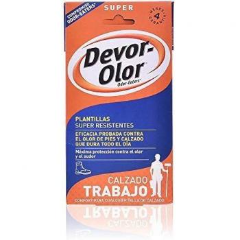 Devor- Olor Super Plantillas, Calzado Trabajo, 1 par de plantillas