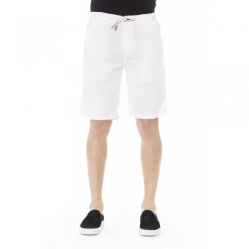 Baldinini Trend White Cotton Short - IT46 | S