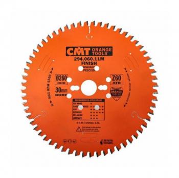 Sierra circular CMT 260x2.5x30 Z=60 -5°ATB