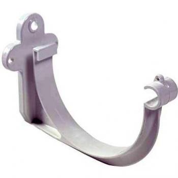 Soporte Curvo de PVC para Canalón Blanco 125 mm