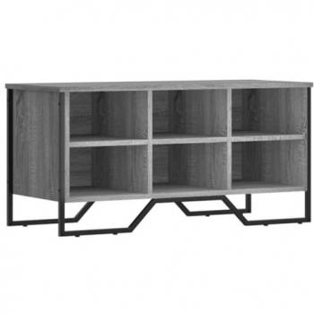 Zapatero de madera de ingeniería gris Sonoma 90x38x45,5 cm