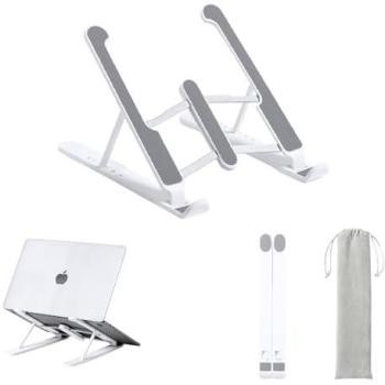 Soporte Portátil Plegable para Laptop con Ventilación, 6 Ángulos Ajustables, Compatible con MacBook Lenovo HP de 10 a 15.6”, ABS + Silicona