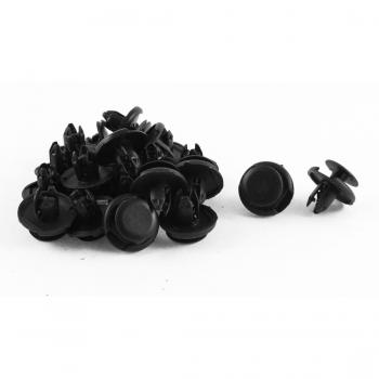 20 uds para Orificio de 8mm Remaches de Plástico Puerta Panel Parachoques Clips Sujetador Negro