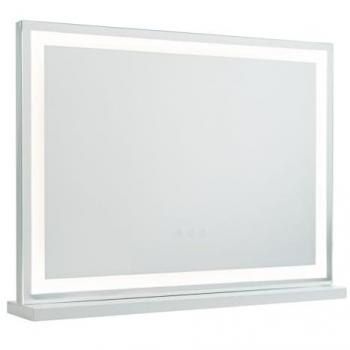 Espejo de Maquillaje con Luz LED Tira, 3 Modos, Blanco, 58x43x12cm