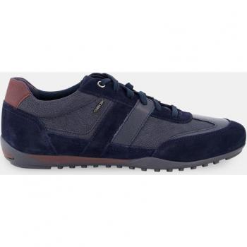 Zapatillas Geox Wells de hombre tipo running bajas en piel con cierre de cordones