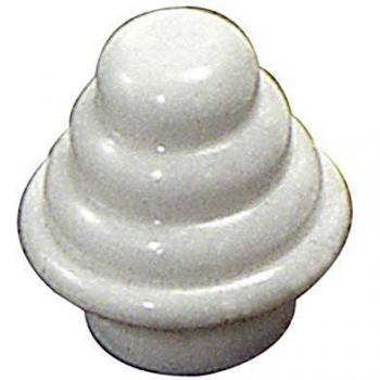 Terminal Barra Exterior Tubo 12 mm.Ø Blanco