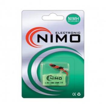Batería Recargable Ni-Mh 3.6V 250mA 1/3AAA con Conector Universal