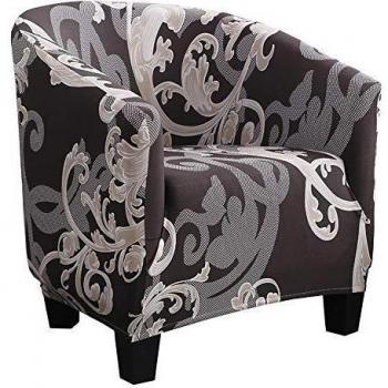 HIFUAR Fundas Elásticas para Sillón Chesterfield,1 Pieza Moderna Funda de Butaca de Salón Lavable Cubierta Protector de Mueble Elegante para Chester 1 Plaza,Dormitorio,Recepción,Contador,Negro