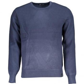 U.S. Polo Assn. Men's Contrast Detail Crew Neck Sweater - XXL, Long Sleeved, Round Neck, Blue