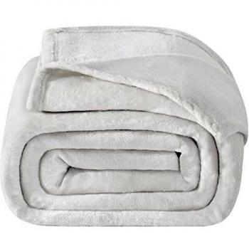 Wavve Manta Franela Reversible 130x150 cm, Manta Sofá Pequeña de Microfibra, Suave, Caliente, Transpirable para Invierno
