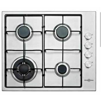 Encimera de gas Vitrokitchen EN640LIN - Placa de Gas con 4 Fuegos y Inyectores para Gas Butano