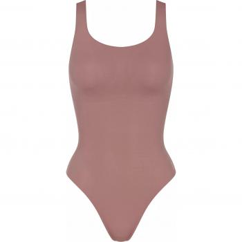 Body Sloggi Zero Feel 2.0 con copa desmontable, diseño sin costuras y color marrón, talla XL para mujer
