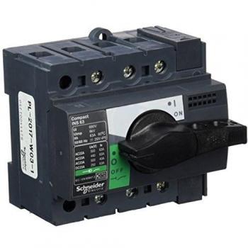 Schneider Electric 28902 Compact INS63 Interruptor-Seccionador, 3 Polos, 63A, 62.5mm x 90mm x 85mm