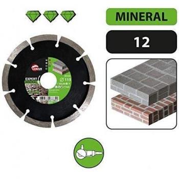 Disco Diamantado Segmentado para Quitar Juntas de Mortero Ø 125 mm, Espesor 6 mm, Alésage 22,23 mm - Leman