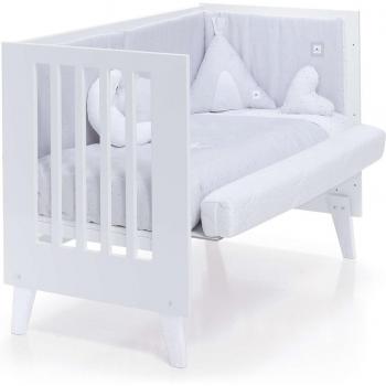 Alondra Nexo 4 en 1 Cuna/Cama/Colecho/Escritorio blanca