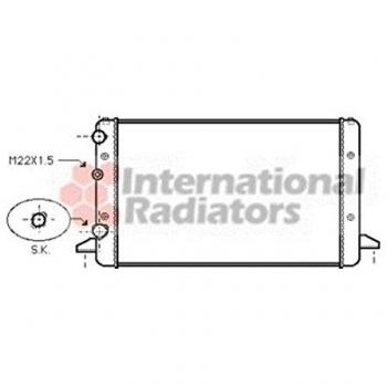 Radiador de refrigeración del motor VAN WEZEL 58002121 IR PLUS