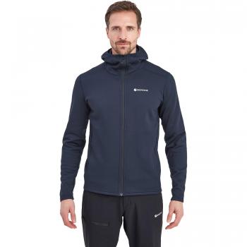 Montane Men's Fury Fleece Hooded Jacket, Medium, Eclipse Blue