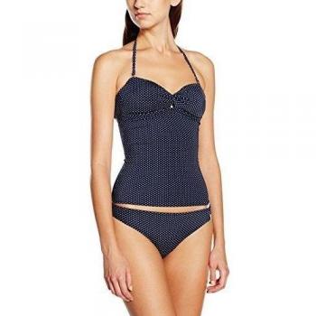 Marie Meili Montauk Tankini camiseta para mujer, Azul
