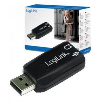 LogiLink UA0053 Tarjeta de Sonido Externa USB 5.1 con Efecto de Sonido
