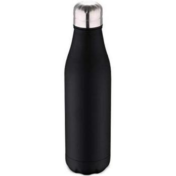 Bergner Botella termo cola 500ml acero inoxidable negro Walking anywhere, 500 ml