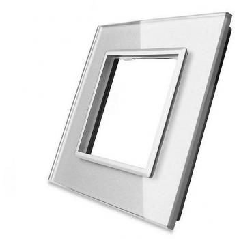 Frontal cristal gris 1x hueco LEDBOX
