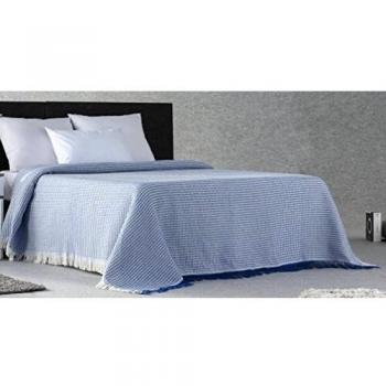 Plaidtor Nigeria Plaid Multiusos, Algodón, Azul, 230x160 cm