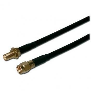 Cabo de Prolongación para Antena Wireless Conector Rp-Sma Macho/Femenino 2 Metros