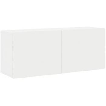Mueble TV Multimedia Blanco 100 x 30 x 41 cm para Comedor, Salón y Dormitorio