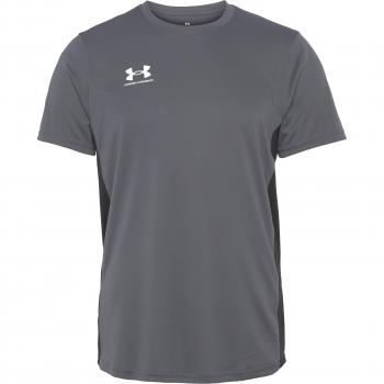 Camiseta de Entrenamiento Under Armour para Hombre - Challenger, Manga Corta, Color Gris, Talla Regular