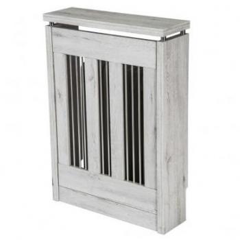 Cubreradiador Cristian 3061 Blanco Mozart - Cubreradiador pequeño, 60 cm de ancho, Diseño Elegante