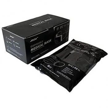 MASCARILLAS PROTECCION QUIRURGICA 3 CAPAS CAJA 50 UND. NEGRAS