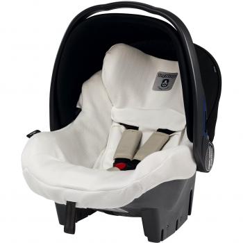 Peg-Pérego Clima Cover - Funda de verano para silla de coche, grupo 0, color blanco