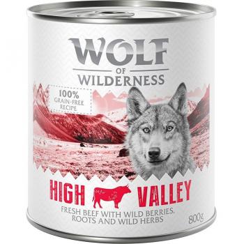 Wolf of Wilderness Adult 6 x 800 g - High Valley - Vaca