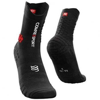 COMPRESSPORT Pro Racing Socks V3.0 Trail, Calcetines Para Correr Unisex Adulto, Negro, 4 Años Paquete De 2