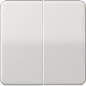 Tecla Doble Gris Claro 0712104577 Jung - Tecla de doble interruptor, color gris claro, diseño moderno y elegante, compatible con sistemas eléctricos estándar, fácil instalación, fabricada en material resistente y duradero