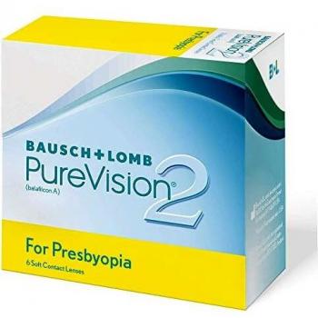 BAUSCH + LOMB - PureVision®2 For Presbyopia - Lentes de contacto de reemplazo mensual para Presbicia
