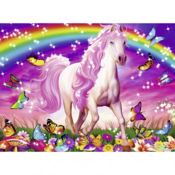 Puzzle Infantil XXL Glitter - Sueño de Caballo, 100 Piezas Ravensburger