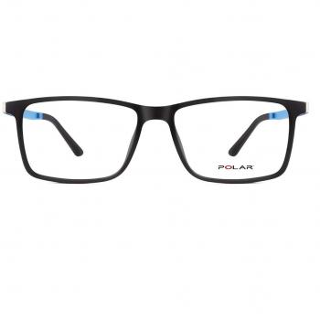 Gafas Recetadas Polar 525 con Clip-On 42 para Hombre Negras, Armazones Negros, Lentes Recetados