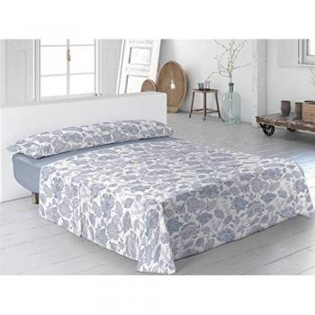 Juego de Sábanas Pierre Cardin Indiana Azul Cama 105, 3 piezas, algodón, diseño Indiana, color azul