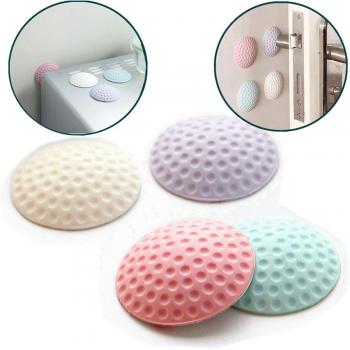 TIANOR 4 piezas Tope para Manilla de Puerta Protector de Autoadhesivo para pared- Silicona pared Protectores de Topes para Puertas Antigolpes, Suaves e Ideales para Casas con Niños