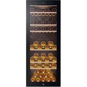 Haier Wine Bank 50 Serie 7 HWS77GDAU1 Nevera de vino Independiente Negro 77 botella(s)