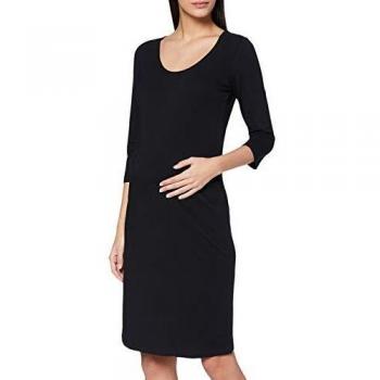 Vestido de Maternidad Mamalicious MLLEA Negro, Ajustado, Manga 3/4, Algodón