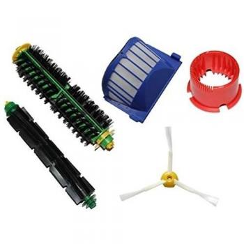 Tammy Style Filtro Roomba AeroVac y cepillo de cerdas y Herramienta de limpieza Kit para iRobot Roomba 500 Serie 520 530 540 555 560 562 570 580