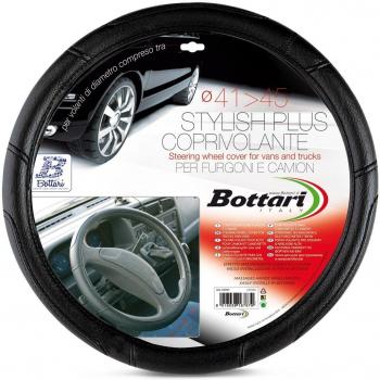 Bottari 16754 Bottari 16754 Funda volante para coche, universal,Stylish, color negro, talla universal: diámetro 37/39 cm, Diámetro 37-39 cm