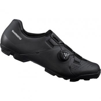 Zapatillas de Montaña Shimano XC-300 para MTB Negro, características: diseño específico para ciclismo de montaña, suela rígida para un mejor rendimiento en pedaleo, cierre de cordones para un ajuste seguro, parte superior transpirable y